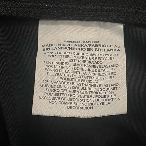 Nike Power Legend Black Crop Leggings Capris Tights Active Compression NWOT - Picture 11 of 13